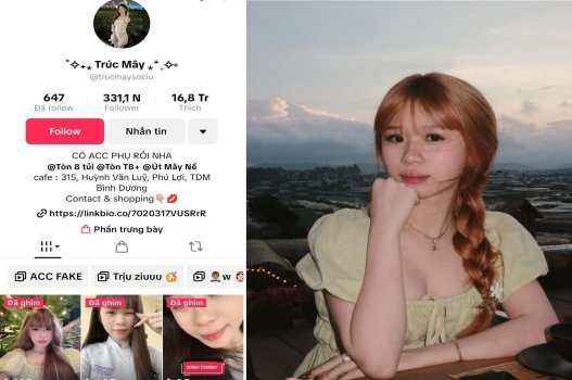 Lộ clip sex Trúc Mây tiktoker 300K follow